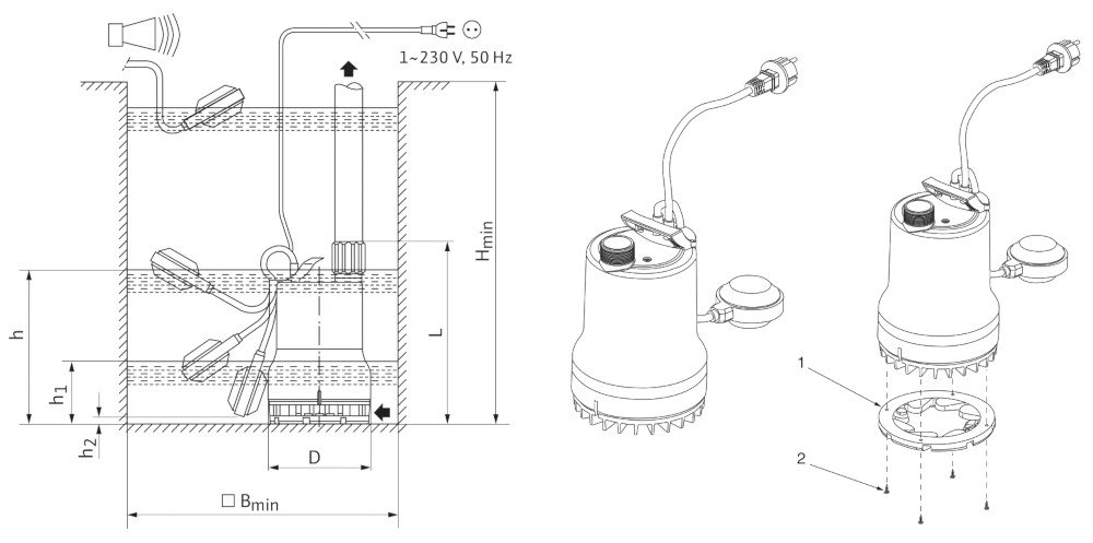 Схема насоса Wilo TMW 32/11